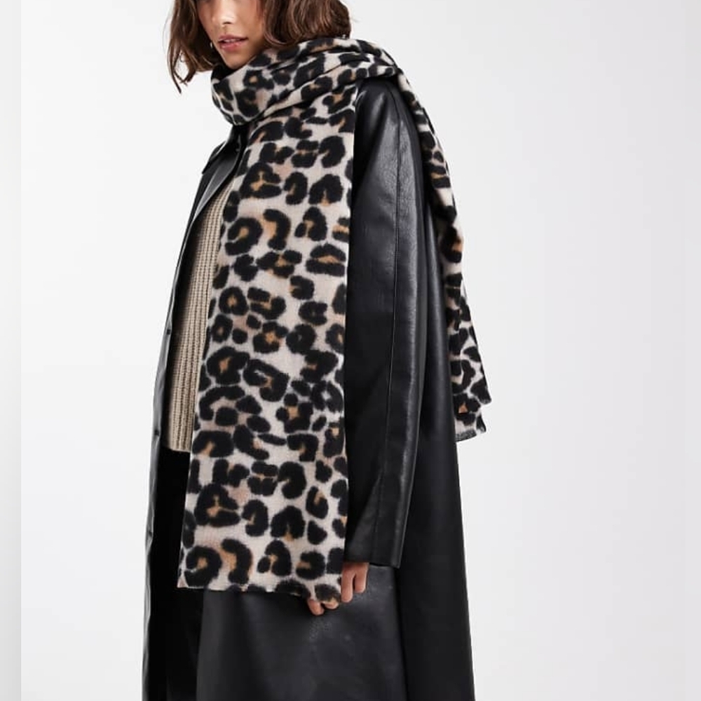 ASOS Leopard Print Scarf